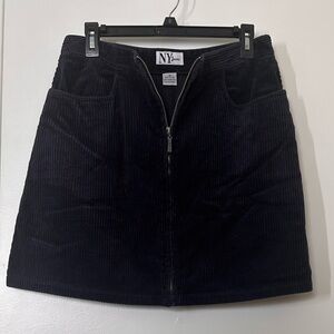 VTG Navy Corduroy Mini Skirt